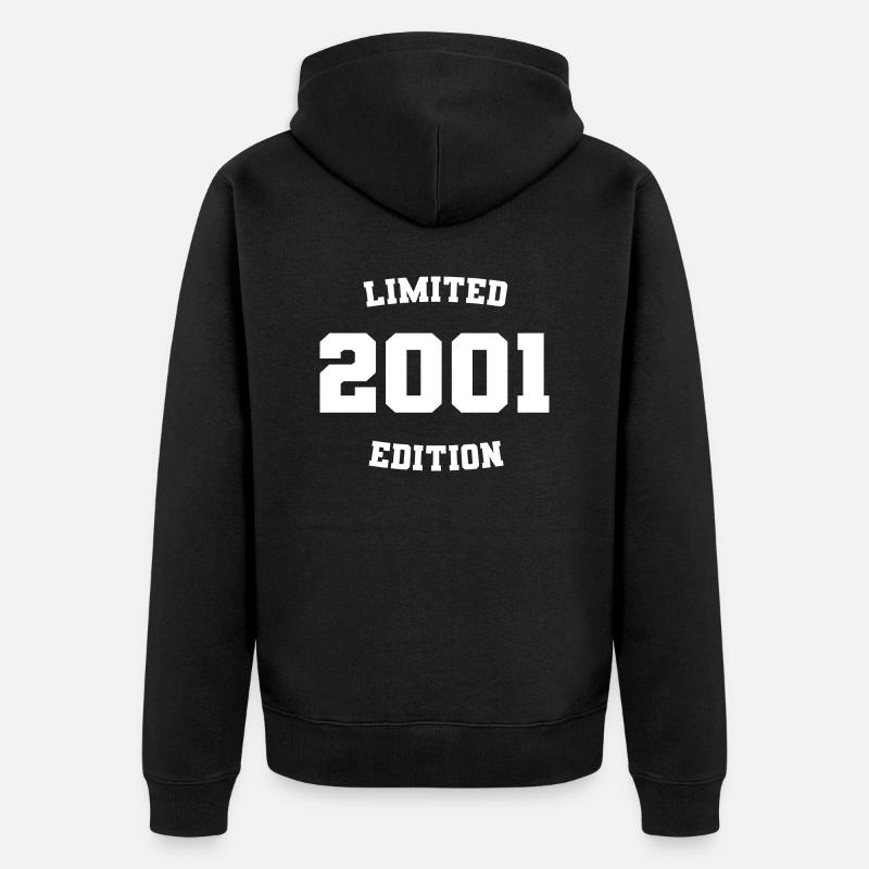 Édition limitée 2001 - Veste à capuche bio Premium Unisexe - noir