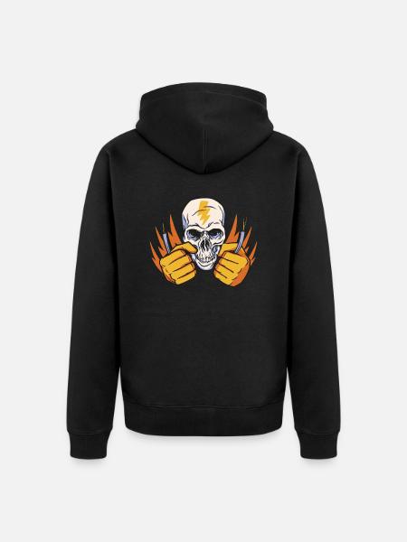 Electrician Profession Design - Unisex Premium Organic Zip Hoodie - black