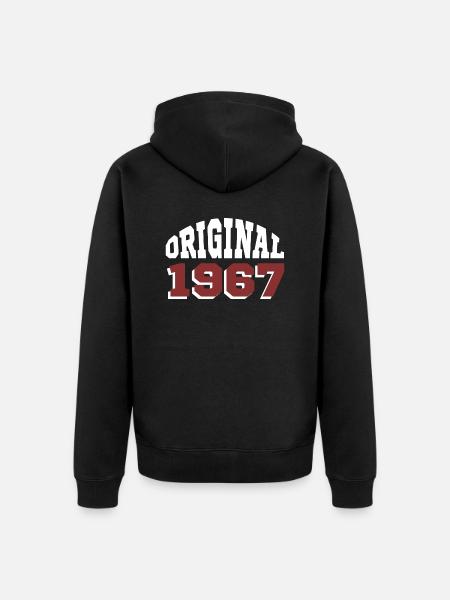 Original 1967 - Unisex Premium Organic Zip Hoodie - black