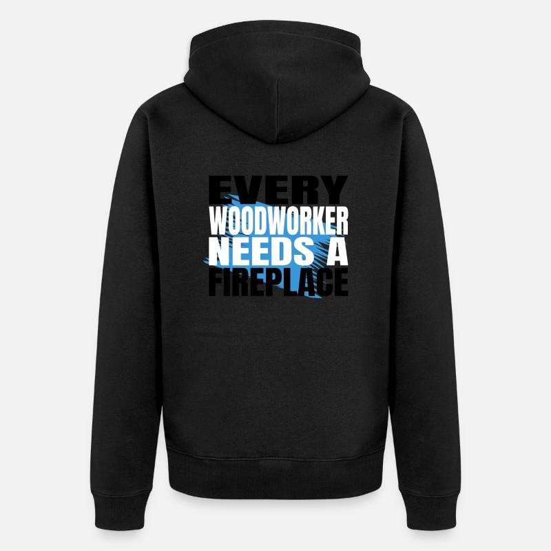 Humour Mason Construction Charpentier - Veste à capuche bio Premium Unisexe - noir