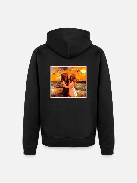Verstrahlter Strand Gamma Beach - Unisex Premium Bio Zip Hoodie - Schwarz
