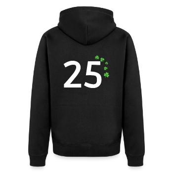 25 - Veste à capuche bio Premium Unisexe - noir - Dos - Nico (187cm)
