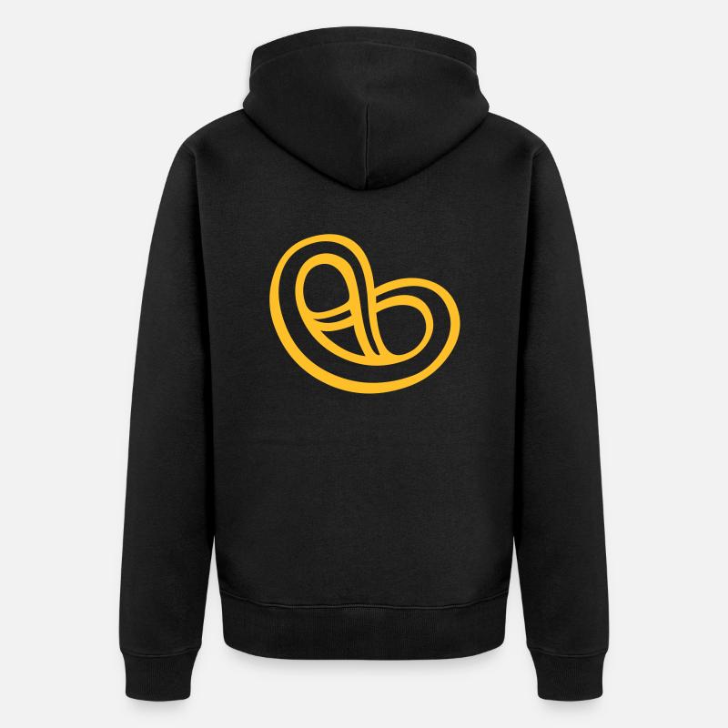 Bretzel aiment Muc Munich - Veste à capuche bio Premium Unisexe - noir