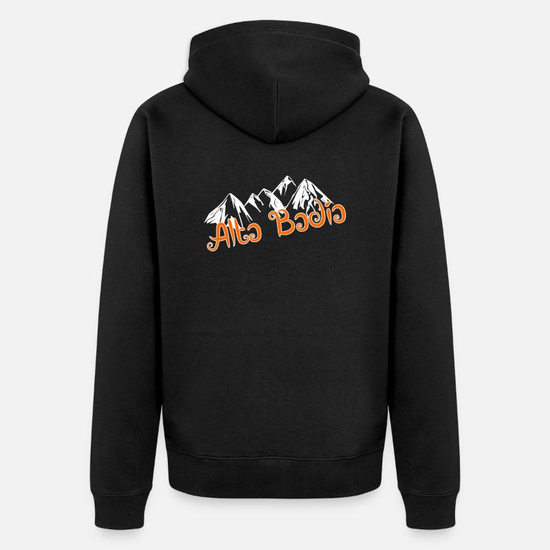 Alta Badia - Veste à capuche bio Premium Unisexe - noir
