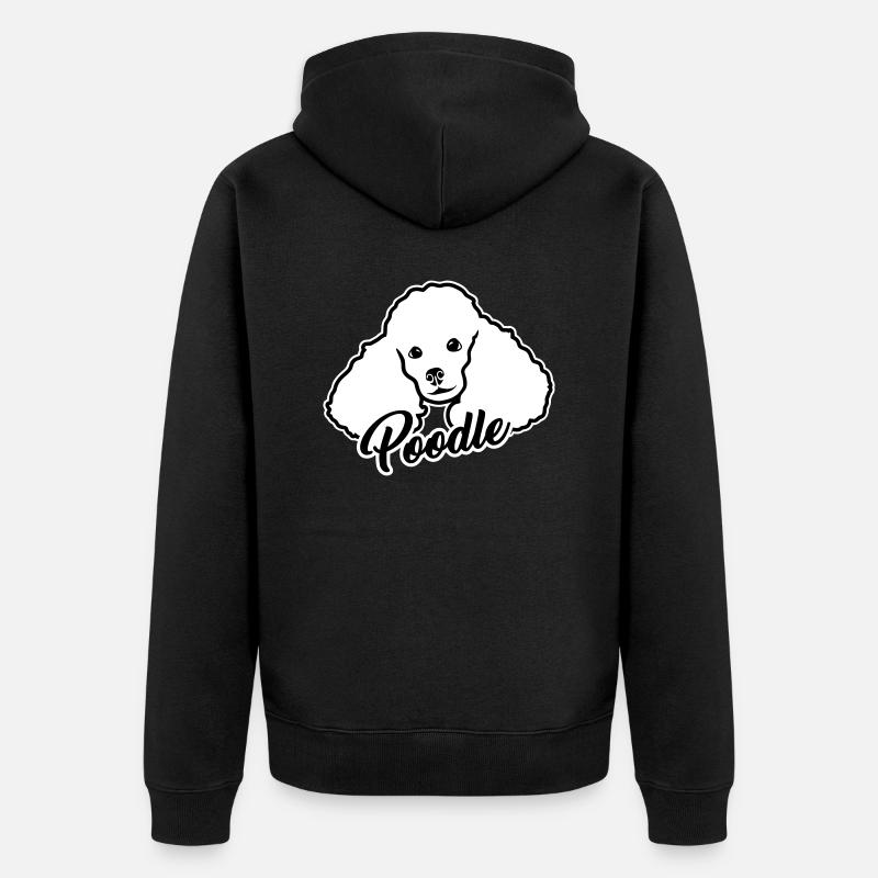 Caniche - Veste à capuche bio Premium Unisexe - noir