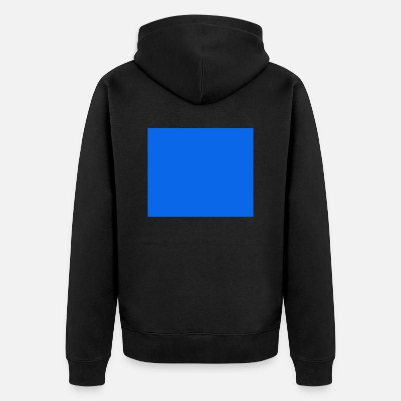 Couleur Bleu Rectangle - Veste à capuche bio Premium Unisexe - noir