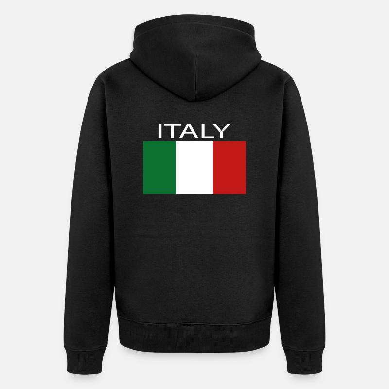 Italie - Veste à capuche bio Premium Unisexe - noir