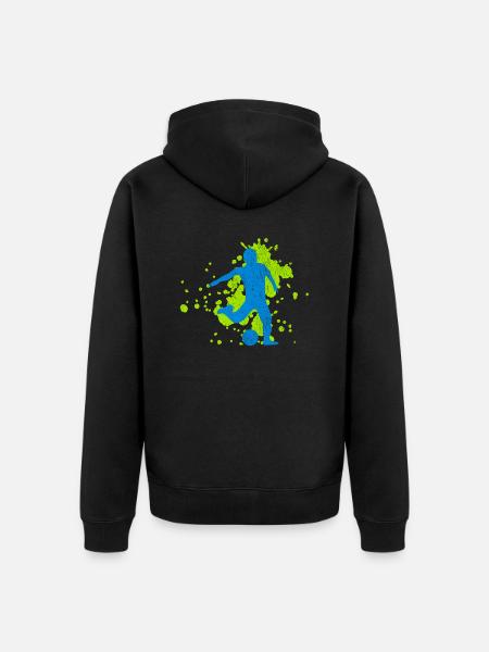 fussball | fußball | fussballer | fußballer - Unisex Premium Bio Zip Hoodie - Schwarz