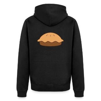 Cake - Unisex Premium Organic Zip Hoodie - black - Back - Nico (187cm)