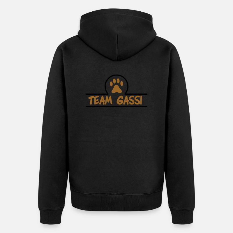team gassi 02 - Unisex Premium Organic Zip Hoodie - black