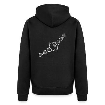Rugby Rugby Coach Cadeau Joueur de Rugby Équipe de Rugby - Veste à capuche bio Premium Unisexe - noir - Dos - Nico (187cm)