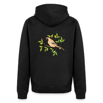 Oiseau - Veste à capuche bio Premium Unisexe - noir - Dos - Nico (187cm)