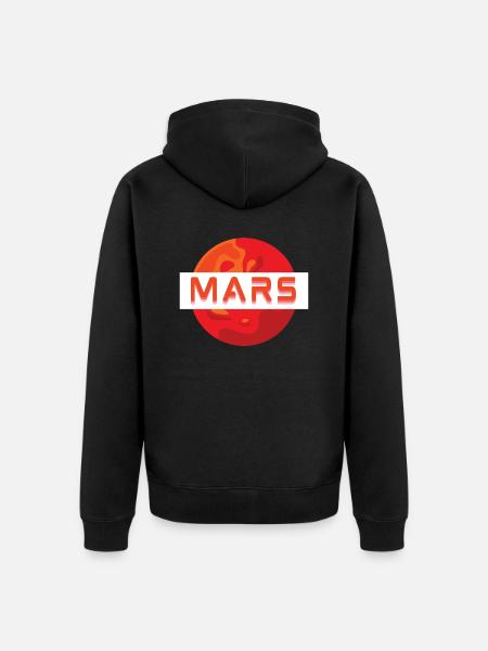 Mission MARS! - Unisex Premium Organic Zip Hoodie - black