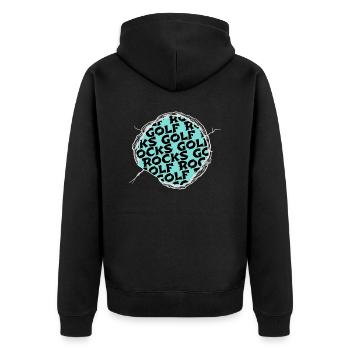 putter golfvêtement golfduvet golfkids golfclock - Veste à capuche bio Premium Unisexe - noir - Dos - Nico (187cm)
