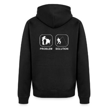 Pêche Pêche Pêche Hameçons de pêche Pêche - Veste à capuche bio Premium Unisexe - noir - Dos - Nico (187cm)