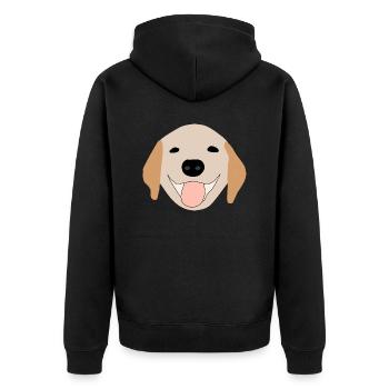 Golden Retriever 1 - Veste à capuche bio Premium Unisexe - noir - Dos - Nico (187cm)