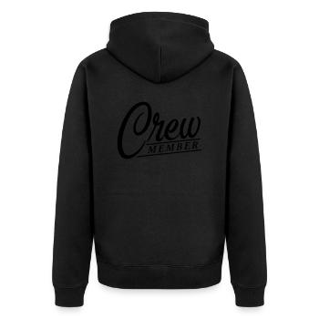 Membre d’équipage - Veste à capuche bio Premium Unisexe - noir - Dos - Nico (187cm)