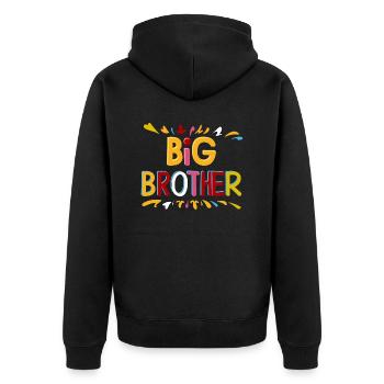 FRÈRE AÎNÉ - Veste à capuche bio Premium Unisexe - noir - Dos - Nico (187cm)