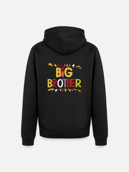 FRÈRE AÎNÉ - Veste à capuche bio Premium Unisexe - noir