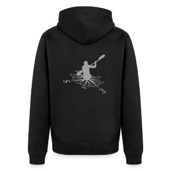 Pagaie - Veste à capuche bio Premium Unisexe - noir - Dos - Nico (187cm)