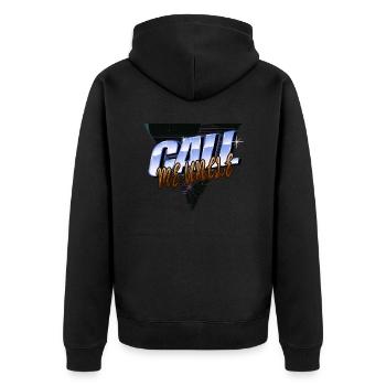 birthday present fun raising children - Unisex Premium Bio Zip Hoodie - Schwarz - Hinten - Nico (187cm)