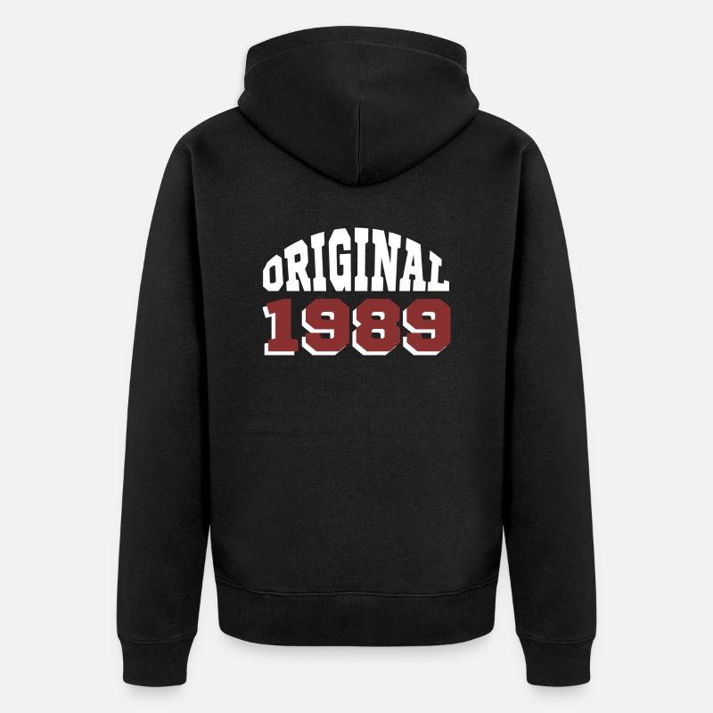 Original 1989 - Veste à capuche bio Premium Unisexe - noir