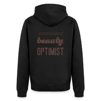 Idée cadeau enterrement de vie de garçon - Veste à capuche bio Premium Unisexe - noir - Dos - Nico (187cm)