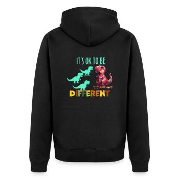 Autisme Superhero soignant puzzle enfants cadeau - Veste à capuche bio Premium Unisexe - noir - Dos - Nico (187cm)