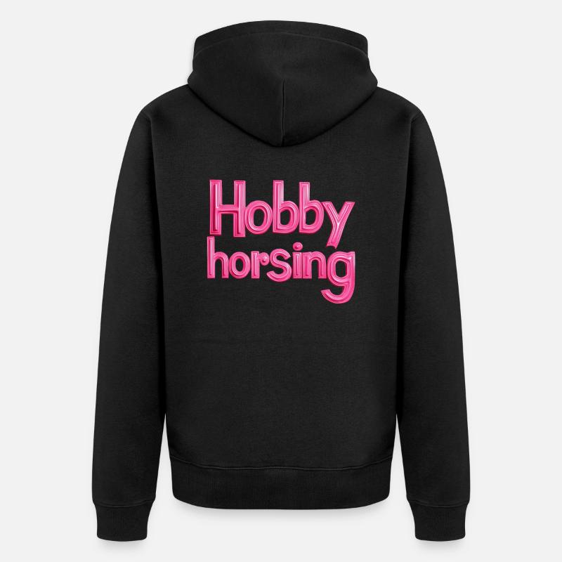 Hobbyhorsing - Veste à capuche bio Premium Unisexe - noir