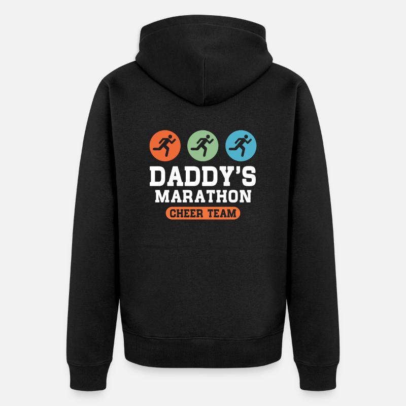 Marathon Cheer Team - Veste à capuche bio Premium Unisexe - noir
