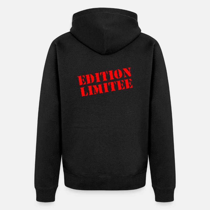 T shirt édition limitée - Veste à capuche bio Premium Unisexe - noir