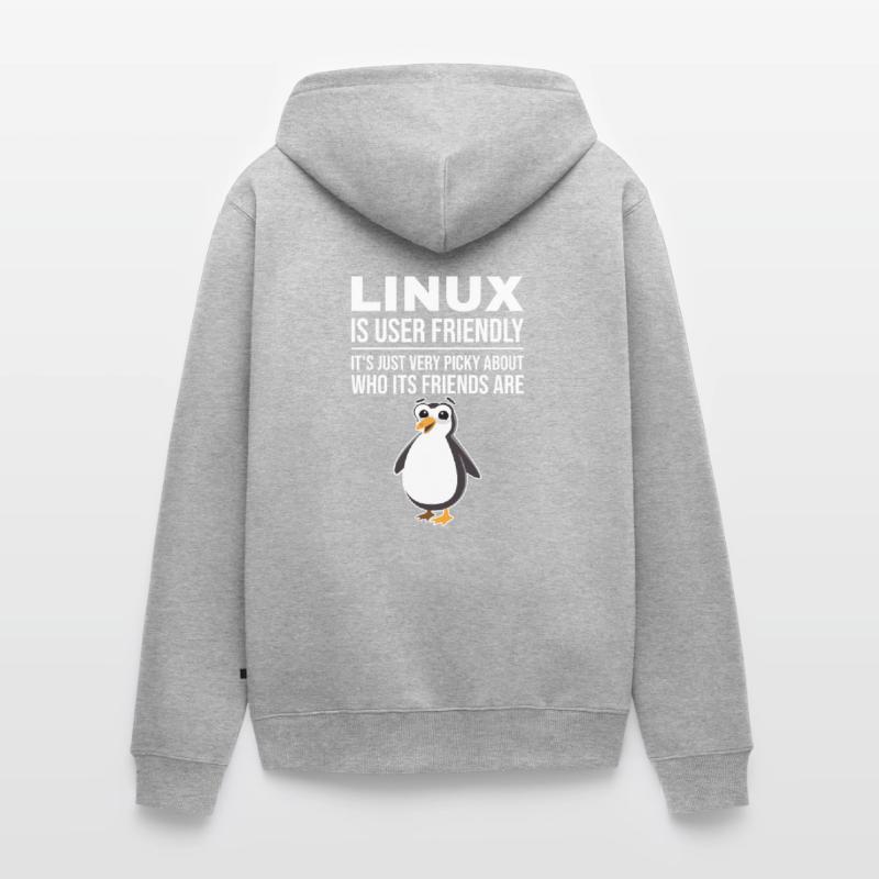 Linux Cloud Computing Engineer Unisex Premium Bio Zip Hoodie