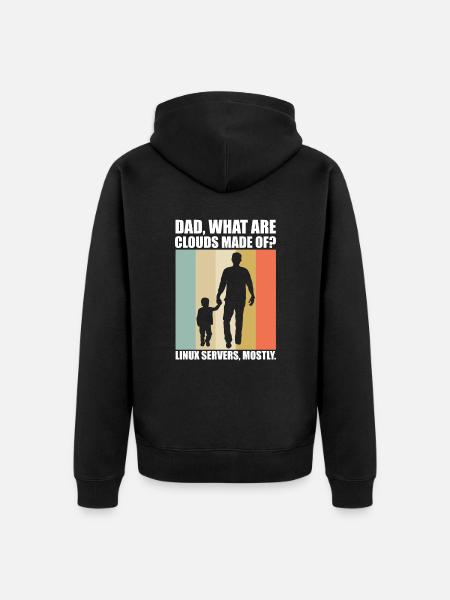 Cloud Computing Informatik Tech - Unisex Premium Bio Zip Hoodie - Schwarz