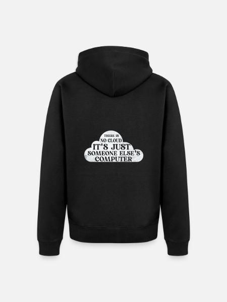 Cloud Computing Informatik Tech - Unisex Premium Bio Zip Hoodie - Schwarz