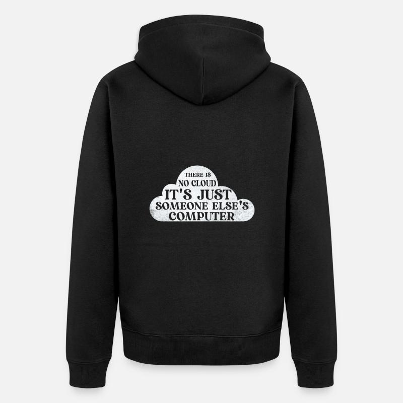 Cloud Computing Informatik Tech - Unisex Premium Bio Zip Hoodie - Schwarz