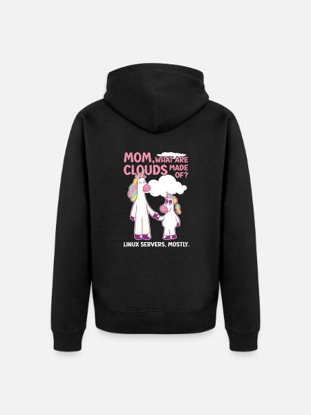 Cloud Computing Informatik Tech - Unisex Premium Bio Zip Hoodie - Schwarz