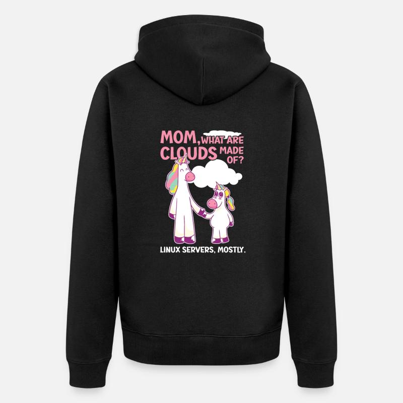 Cloud Computing Informatik Tech - Unisex Premium Bio Zip Hoodie - Schwarz