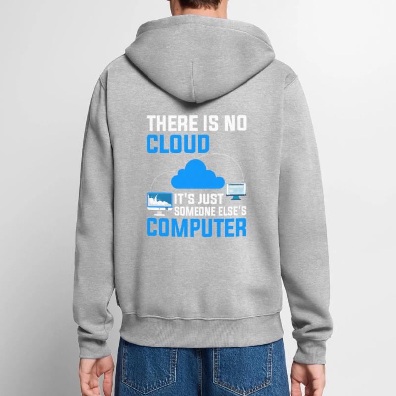 Cloud Computing Informatik Programmierung Dev Unisex Premium Bio Zip Hoodie