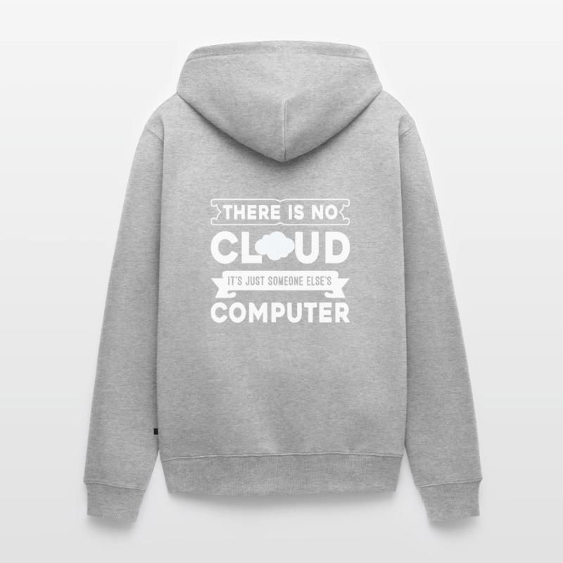 Cloud Computing Informatik Programmierung Dev Unisex Premium Bio Zip Hoodie
