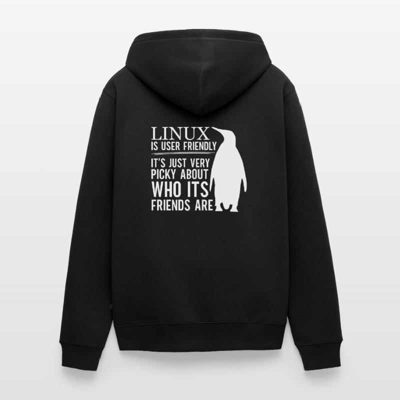 Linux Is User Friendly - Cloud Computing Engineer Unisex Premium Bio Zip Hoodie