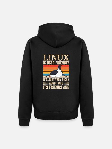 Linux Programmierung Cloud Computing - Unisex Premium Bio Zip Hoodie - Schwarz
