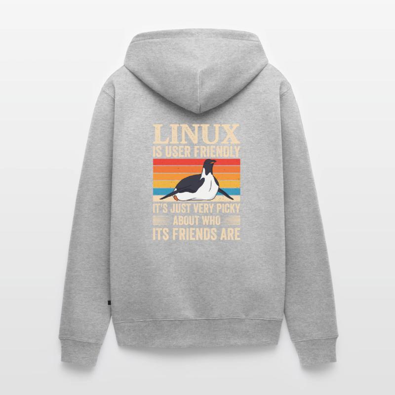 Linux Programmierung Cloud Computing Unisex Premium Bio Zip Hoodie