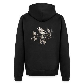 Oiseau - Veste à capuche bio Premium Unisexe - noir - Dos - Nico (187cm)