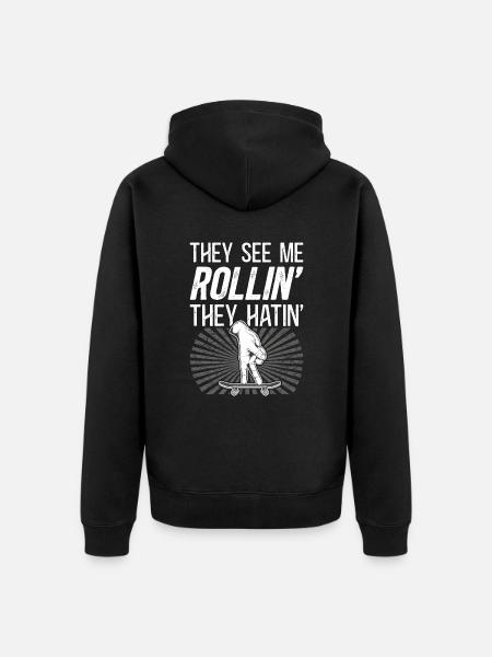 Fingerboard Finger Skateboarding Fingerboarding - Unisex Premium Organic Zip Hoodie - black