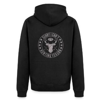 Chasse aux bois de cerf Chasse Saison de chasse - Veste à capuche bio Premium Unisexe - noir - Dos - Nico (187cm)