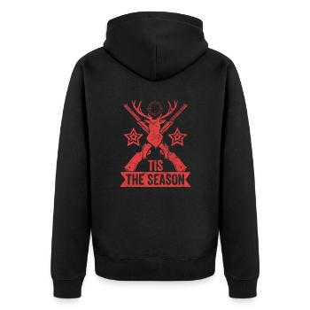 Chasse aux bois de cerf Chasse Saison de chasse - Veste à capuche bio Premium Unisexe - noir - Dos - Nico (187cm)