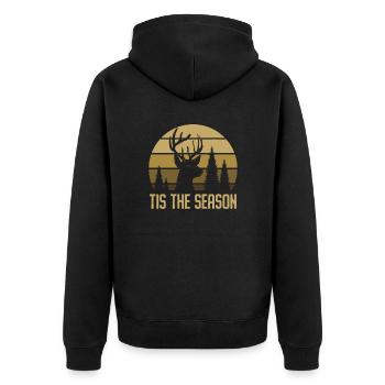 Chasse aux bois de cerf Chasse Saison de chasse - Veste à capuche bio Premium Unisexe - noir - Dos - Nico (187cm)
