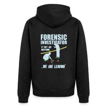 Crime Scene Investigator Forensics True Crime Fan Crime - Veste à capuche bio Premium Unisexe - noir - Dos - Nico (187cm)