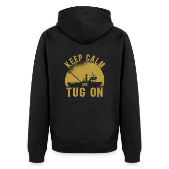 Schlepper Schleppboot Tug Life - Veste à capuche bio Premium Unisexe - noir - Dos - Nico (187cm)