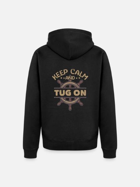 Schlepper Schleppboot Tug Life - Unisex Premium Organic Zip Hoodie - black